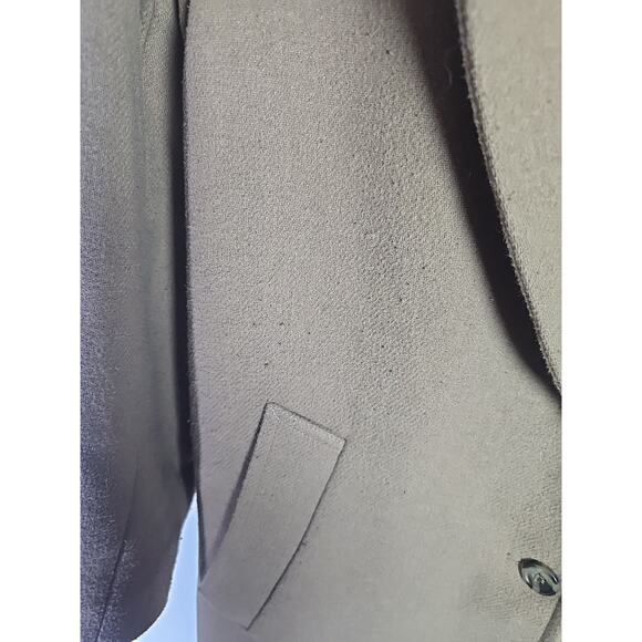 H&M Trench Coat Wool Blend Womens XS Jacket Camel Office Formal Holiday Party - Picture 10 of 10